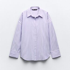 Zara Striped Oxford Shirt